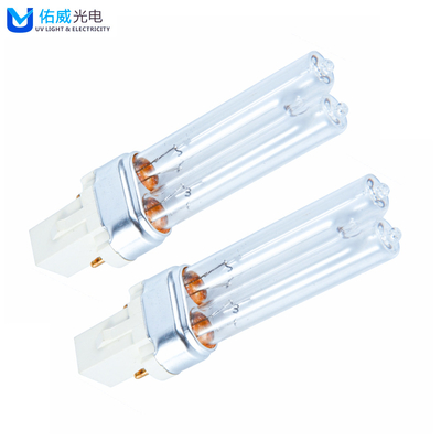 LTC9W / G23 / 2G7 H Hình dạng UVC Đèn ống Khử trùng không gian nhỏ
