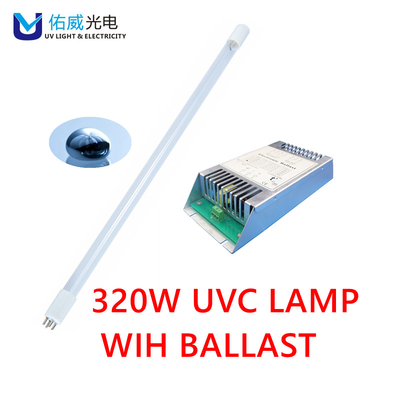 Khử mùi công nghiệp nhẹ UVC công suất 320w 185nm với chấn lưu G13