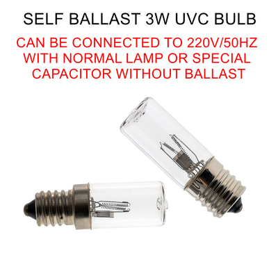 Tủ khử trùng tự chấn lưu chống virus Ozone E14 UVC Light Bulb