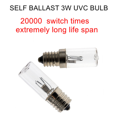 Tủ ánh sáng Ozone UVC 4W Khử trùng Vi khuẩn E14 Đèn UV