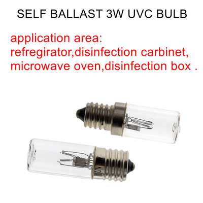 Bóng đèn UVC mạnh 0,29A Bóng đèn 4W tự chấn lưu Đèn UV Ozone diệt khuẩn