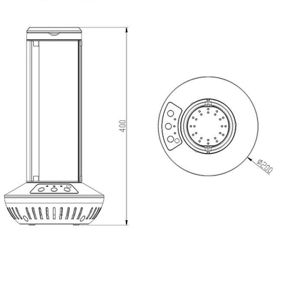 Home Office Máy khử trùng UV 40w Quạt không khí Khử trùng Khử trùng Đèn UVC