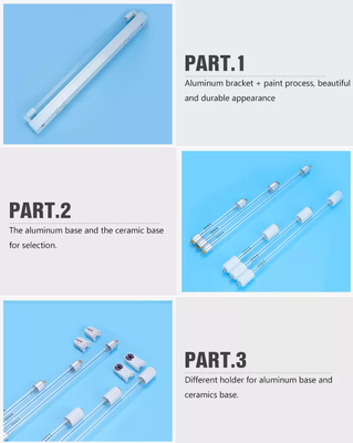 tia cực tím Y tế H Hình dạng UVC Ống G23 Cơ sở UV Khử trùng Ống